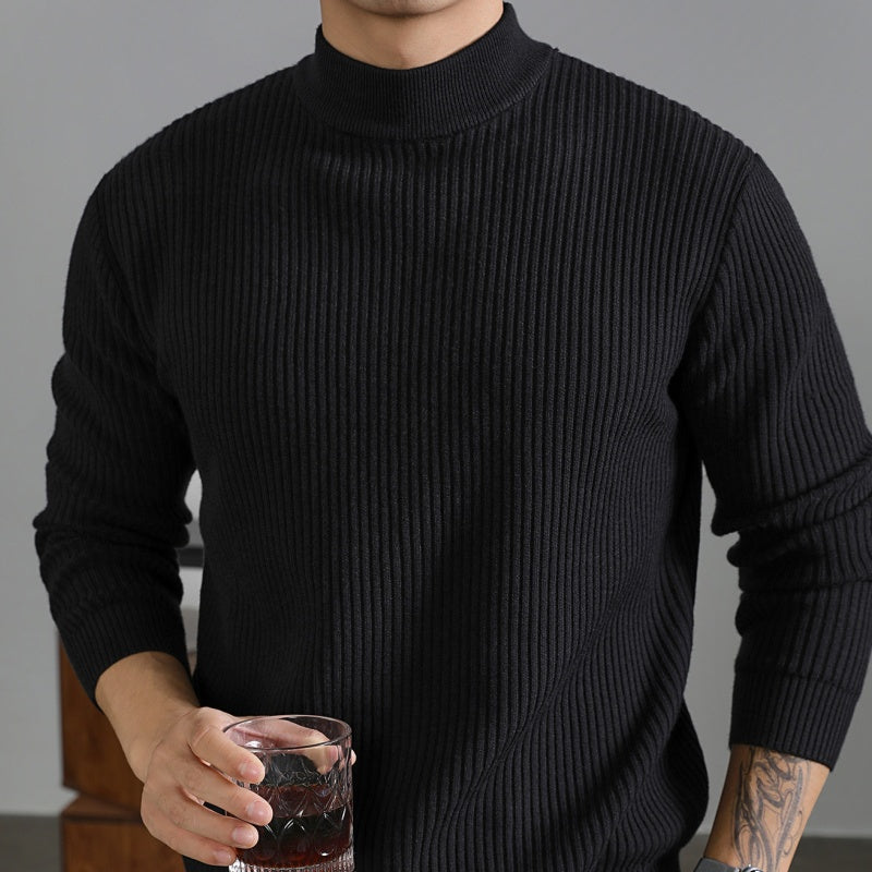Mens Warm Half-turtleneck Sweater