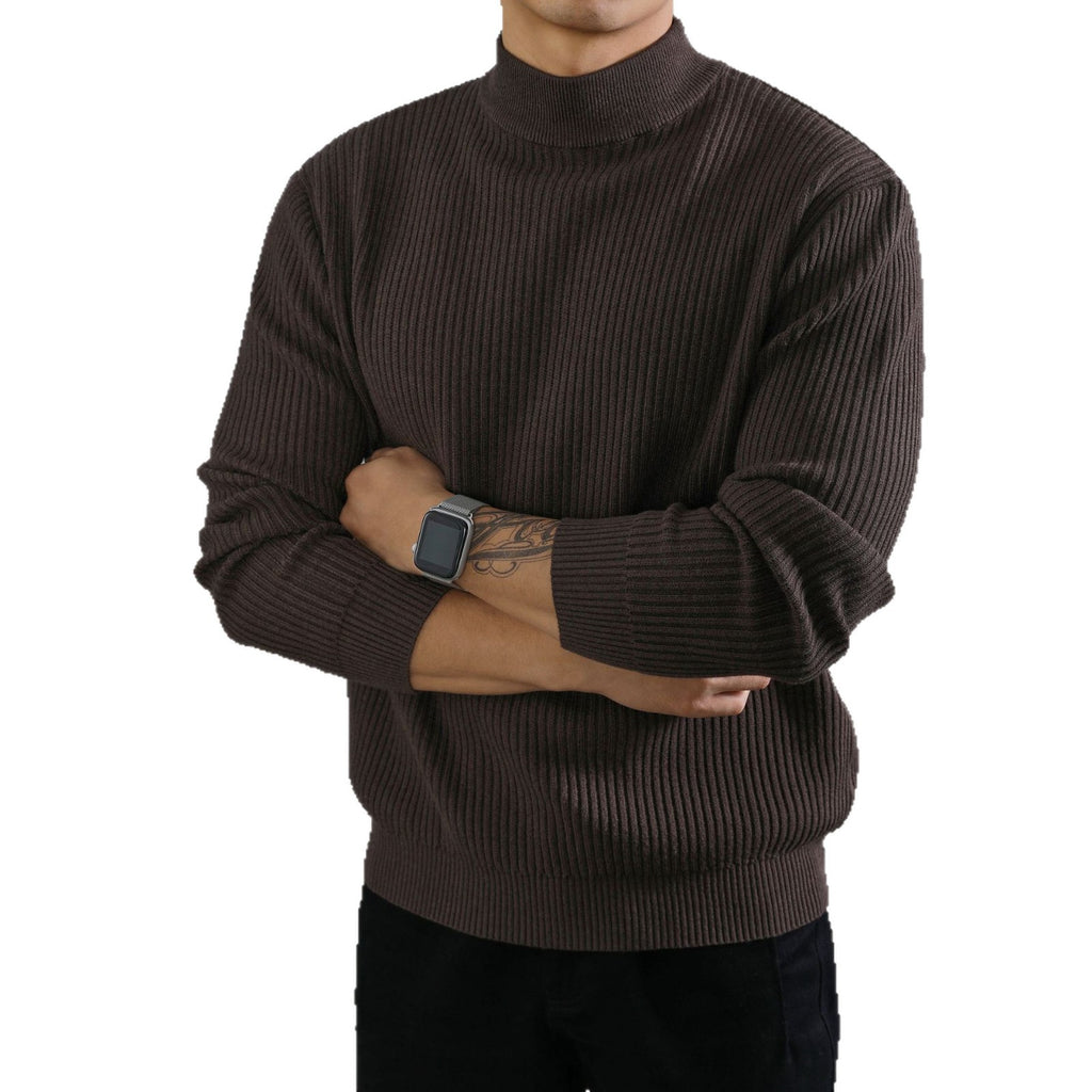 Mens Warm Half-turtleneck Sweater