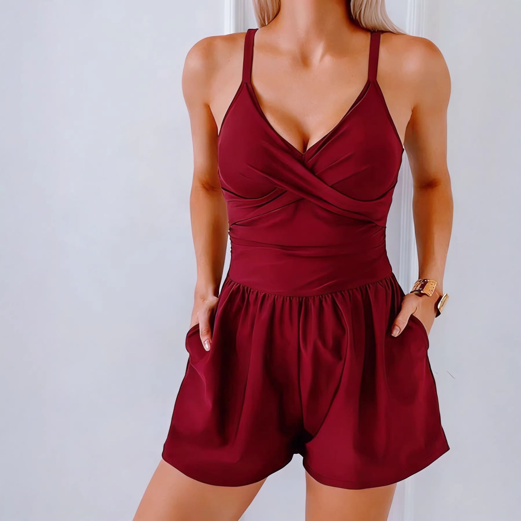 Women's High-waist Tank Top Jumpsuit