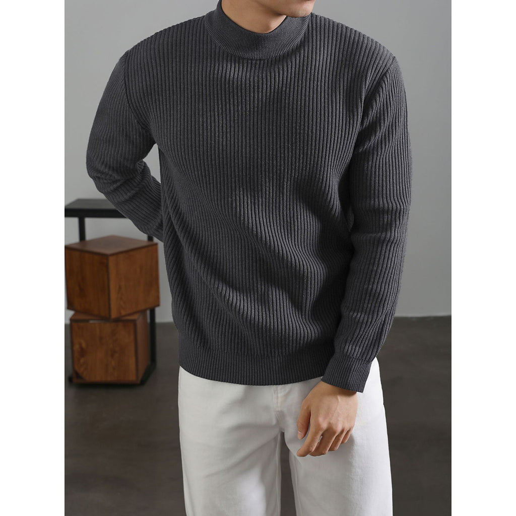 Mens Warm Half-turtleneck Sweater