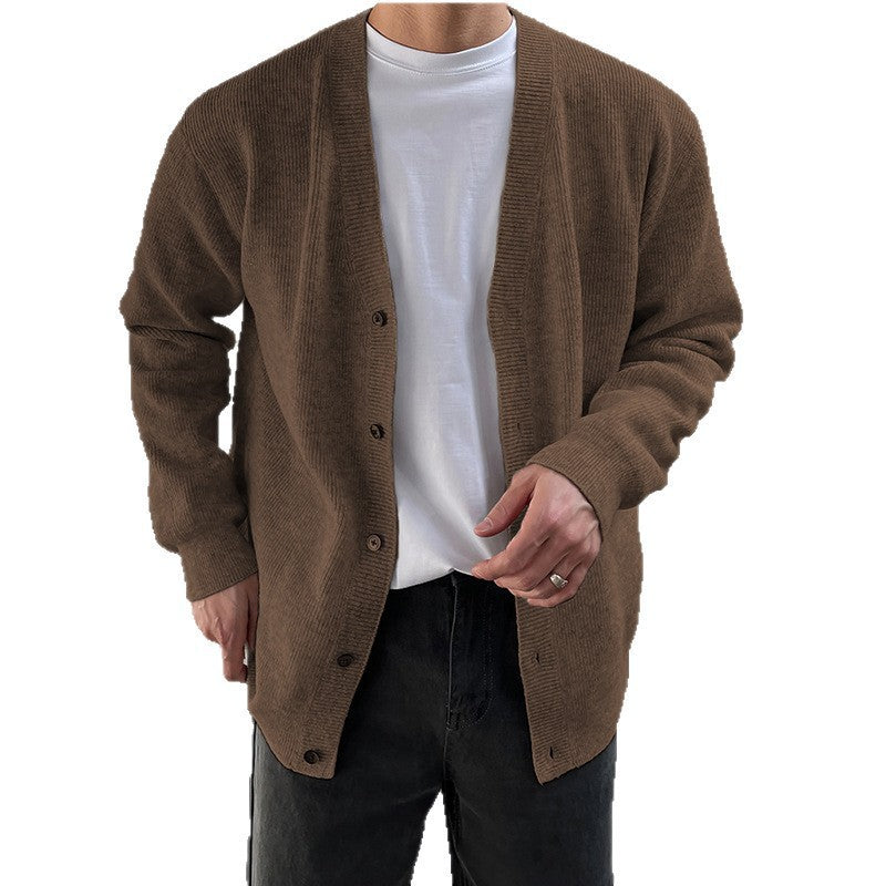Knit Cardigan Mens Jacket