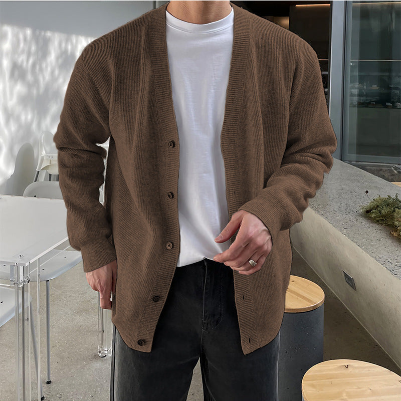 Knit Cardigan Mens Jacket