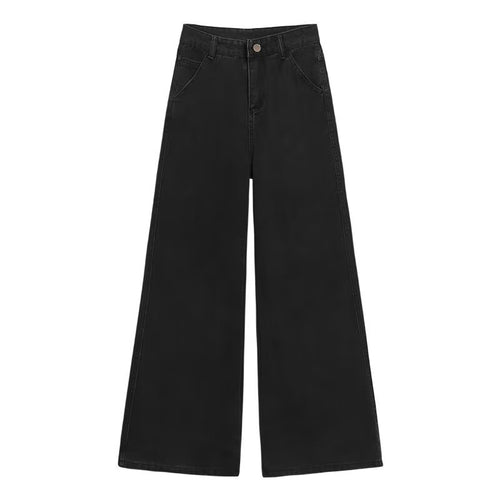 Black High Waisted Wide Leg Jeans